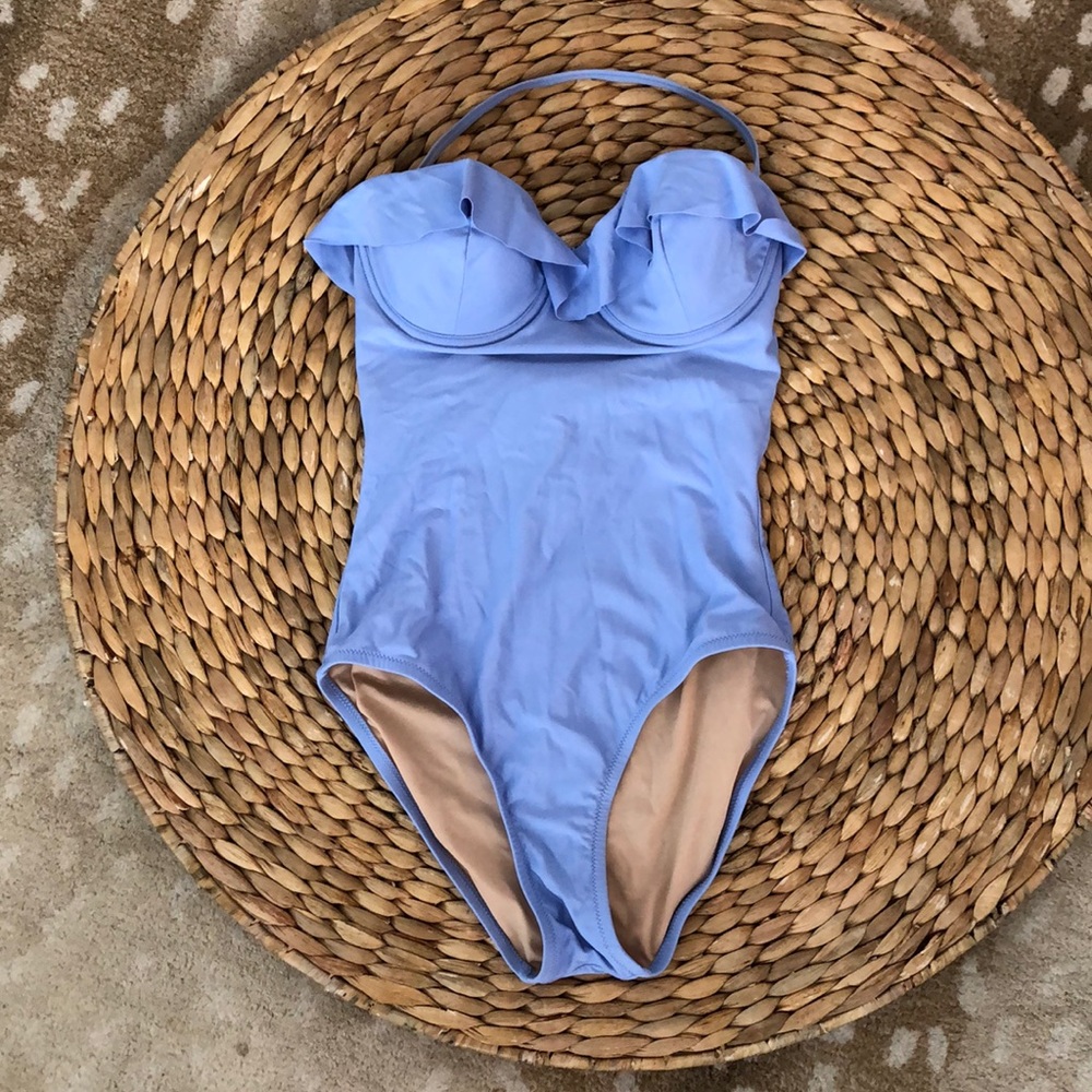 J. Crew Convertible Ruffle One Piece sz 2